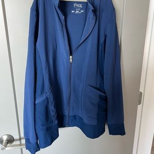 Navy scrub jacket